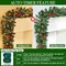 Christmas Garland with Branches, Red Berries & Pinecones - 9 Ft by 10 Inch (50 Warm White LEDs)